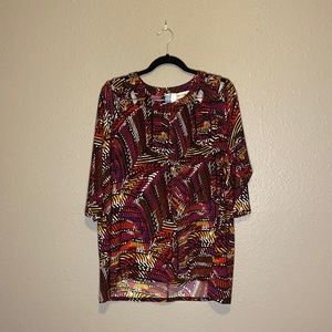 Jones Studio cutout shoulder tunic